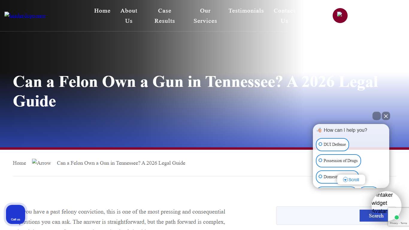 Can a Felon Own a Gun in Tennessee? A 2026 Legal Guide - Crabtree & Patterson